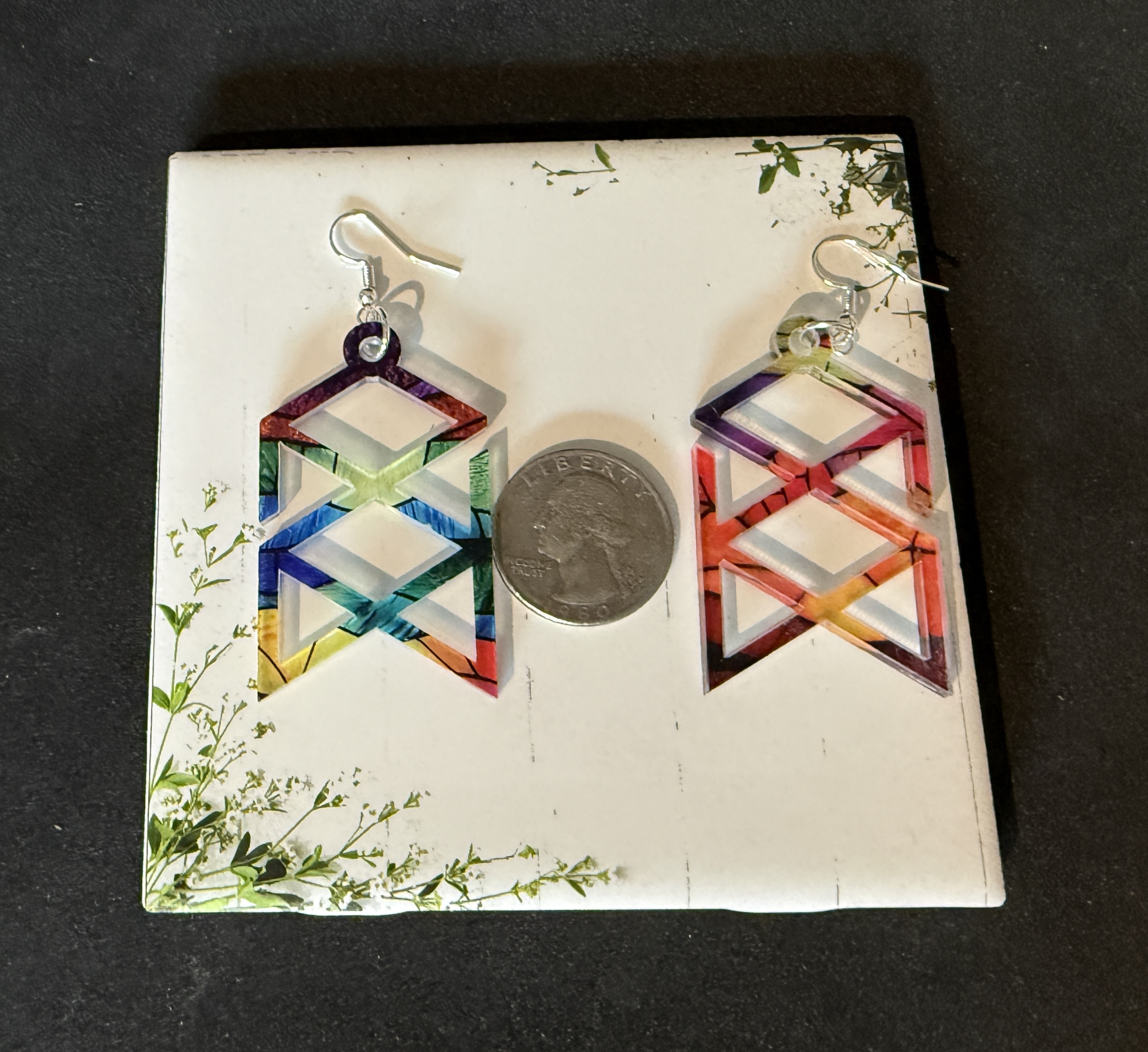 Chevron Drop Earrings
