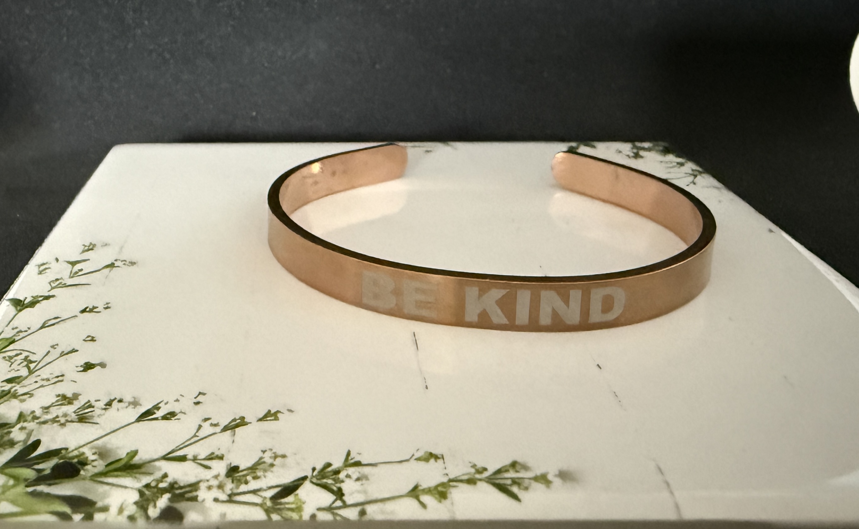 Be Kind Cuff Rose Gold
