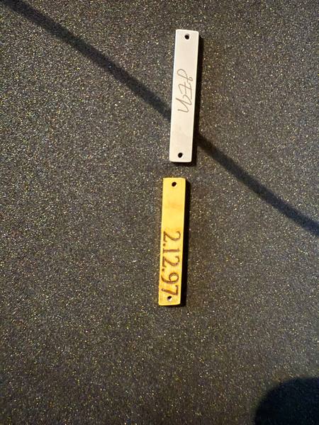 Date Bar Pendants
