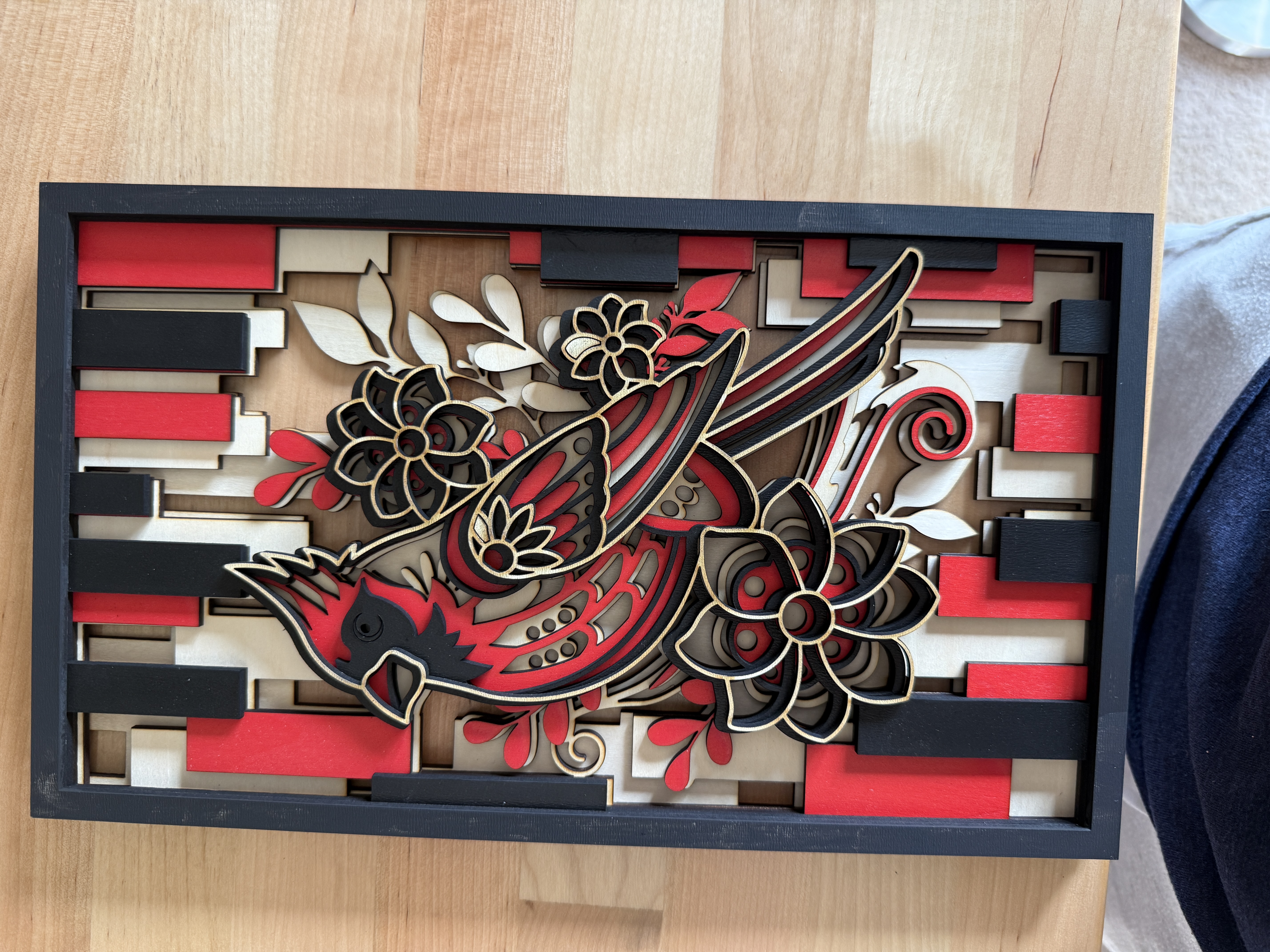 Layered Cardinal Art